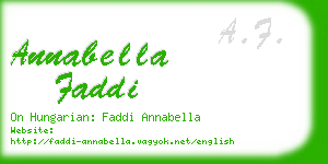 annabella faddi business card